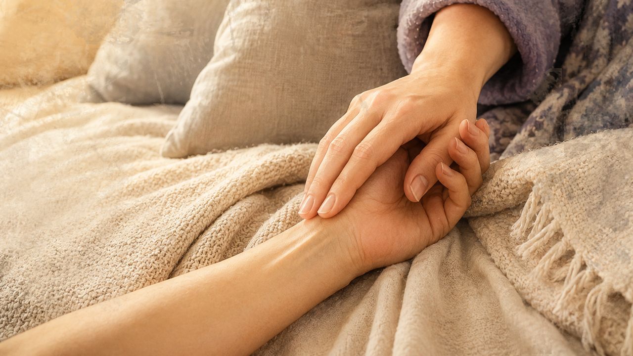 Behutsame Berührung als Ausdruck von Zuwendung und Geborgenheit