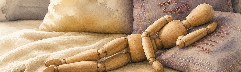 Erschöpft liegende Person – Nebennierenmüdigkeit und Adrenal Fatigue